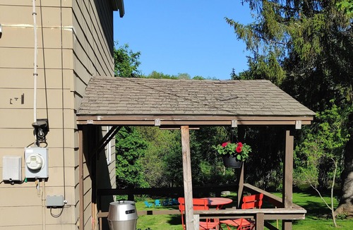 Winthrop House | Walk to downtown and the public beach, fish in the backyard in Central Maine