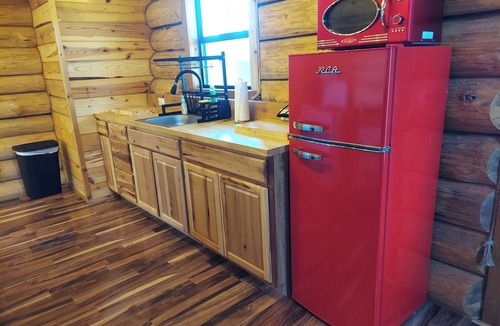 Grove Cabin | Waterfall View Cabin at White Buffalo Lodge; Family-friendly with lake access