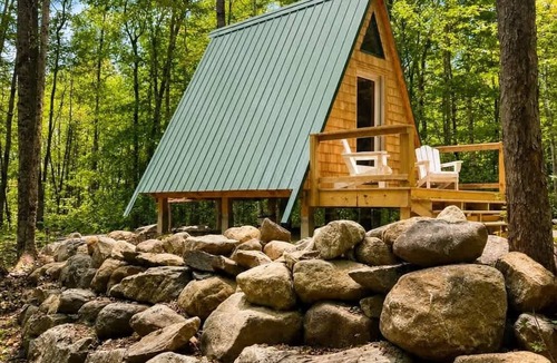 Stoneham Cabin | White Mountains A-Frame | Off-Grid, Stars, Firepit