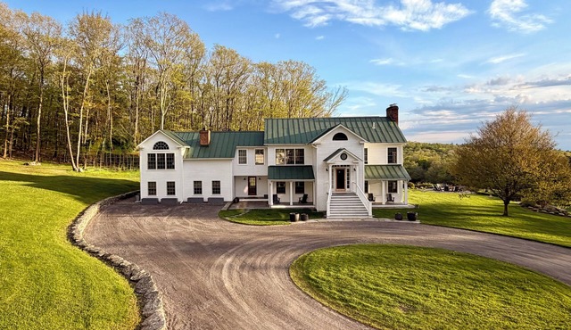 120-Acre Private Estate: Heated Pool, Fire Pit, Apple Orchard, Catskills Views