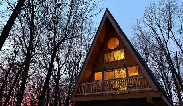 A Frame Cabin In The Woods
