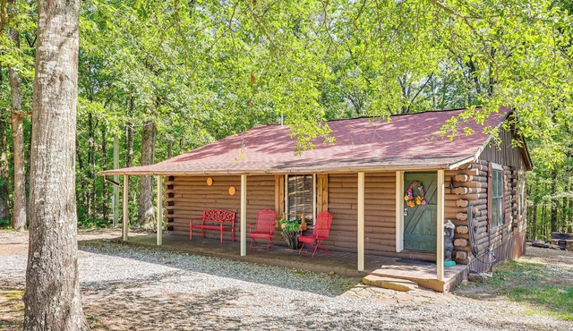 Arkansas Log Cabin Rental Near Lake Greeson!