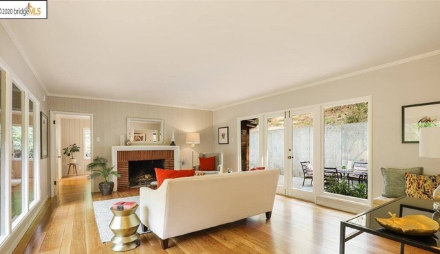 Basic mid century living in a serene setting