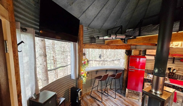 Bin There Treehouse - A Grain Bin treehouse!