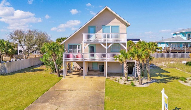 Bright & Airy Beach Home Just One Block to Beach Access w/Pool!