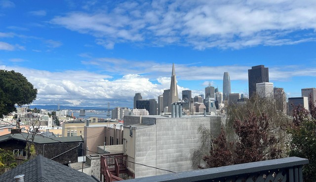 Charming Studio Sleeps 2 On the Park on Top of Hill, SweepingViews of the City