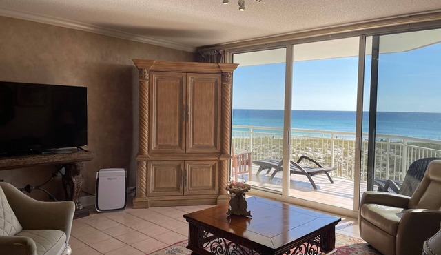 Complimentary Beach umbrella and 2 chairs March through Oct.