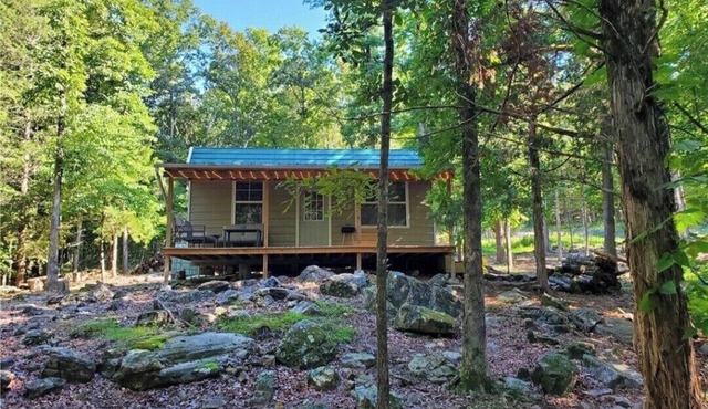 Cozy cabin located on mountainside hobby farm