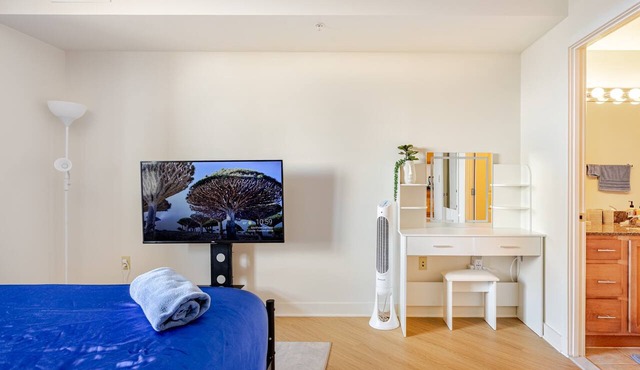Downtown Silver Spring 2BR Skyline Balcony Suite Walkable to DC Metro Luxepad in Silver Spring