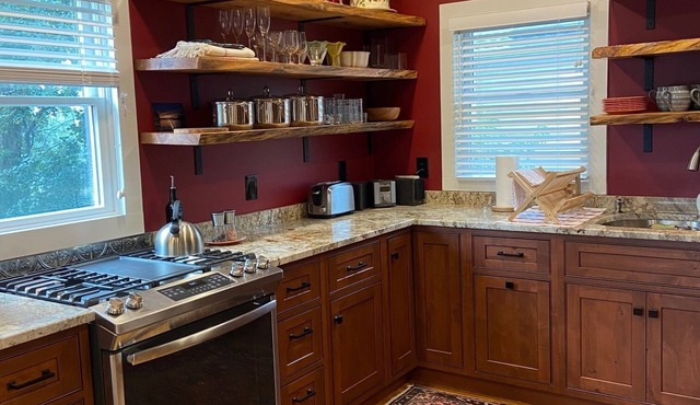 Elegantly appointed, newly renovated apartment in early 1800's brick farmhouse