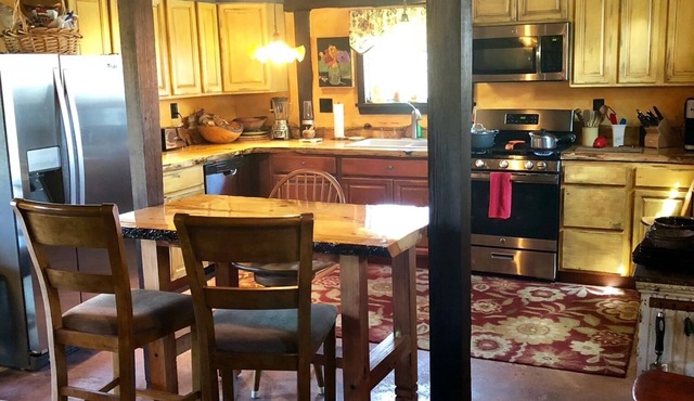 English style Cottage with Master bedroom bath, loft with sleeper, sleeps four.