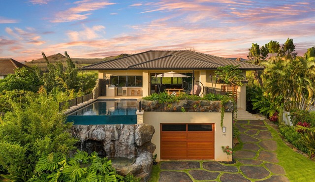 Hale Lava by Alekona Kauai: Large 4BR Home w Private Pool and Spa, AC, located in Poipu Kai