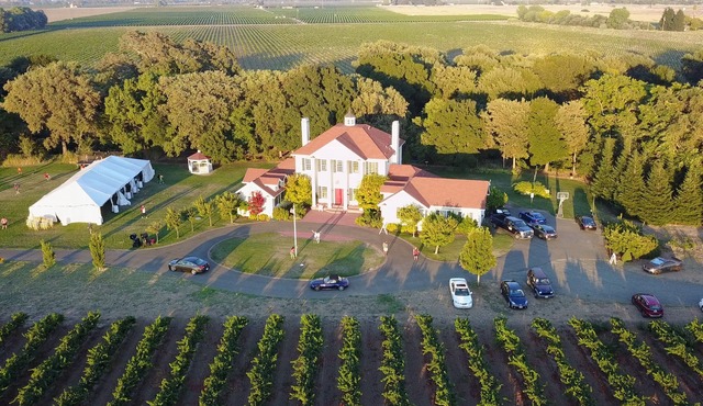 Historic Estate surrounded by vineyards adjacent to Napa. Popular wedding venue