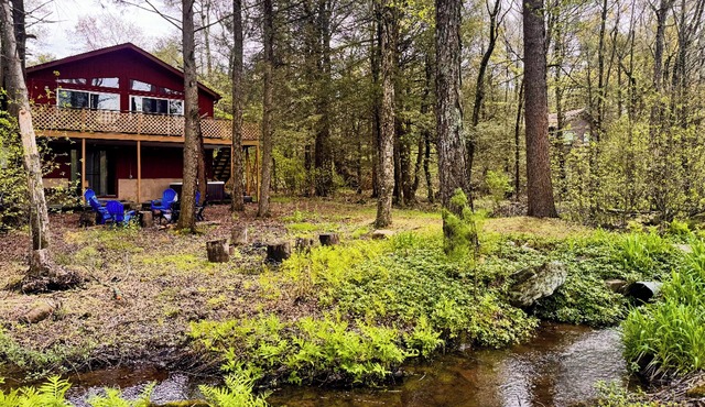 Hot Tub, Dock, Pool Table! Lakefront Poconos Haven