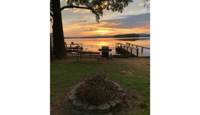 Lake house with spectacular view