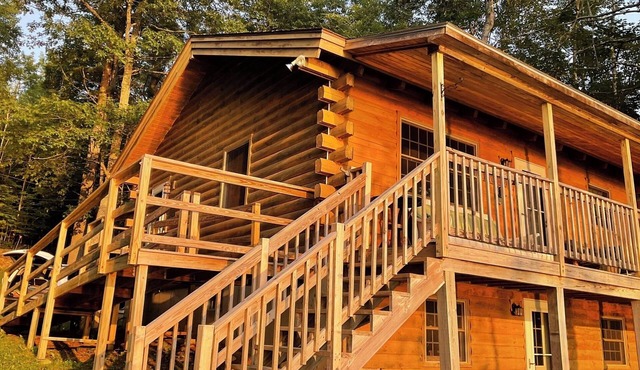 Lakefront Log Cabin
