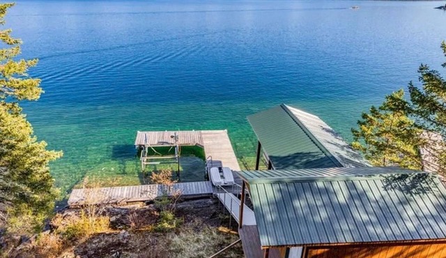Log Home with Lake Access and Views of the Missions