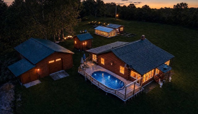 Luxury Catskills Creekside Cabin | Pool, Sauna & Fire Pit Retreat