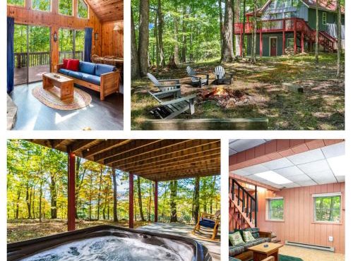 Mountain cabin w hot tub & deck