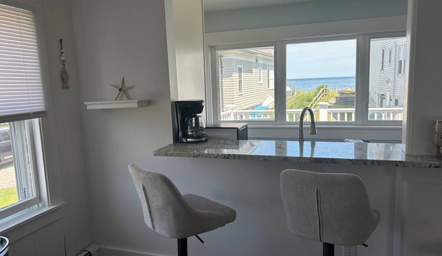 Ocean-View Rye Beach Condo | Private Beach Access & Walk to Petey’s Seafood