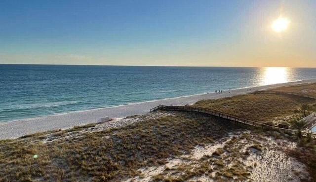Relaxation, perfect sunsets, and emerald waters await from our beach front condo