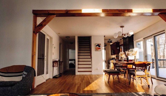Scenic New Paltz Escape: River Views, Hot Tub & Deck | Dream House in the Gunks