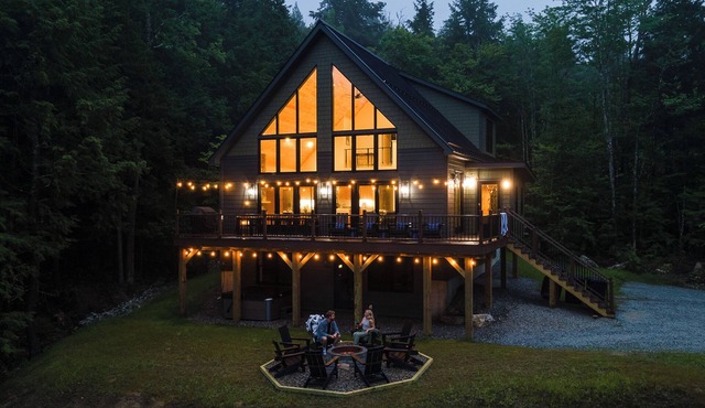 Sleeps 16 Maine Mountain Retreat - Hot Tub, Game Room, Trails