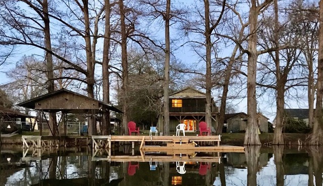 The Fish Camp: 4 Bedroom Lake House Sleeps 12 on Lake Providence with Dock